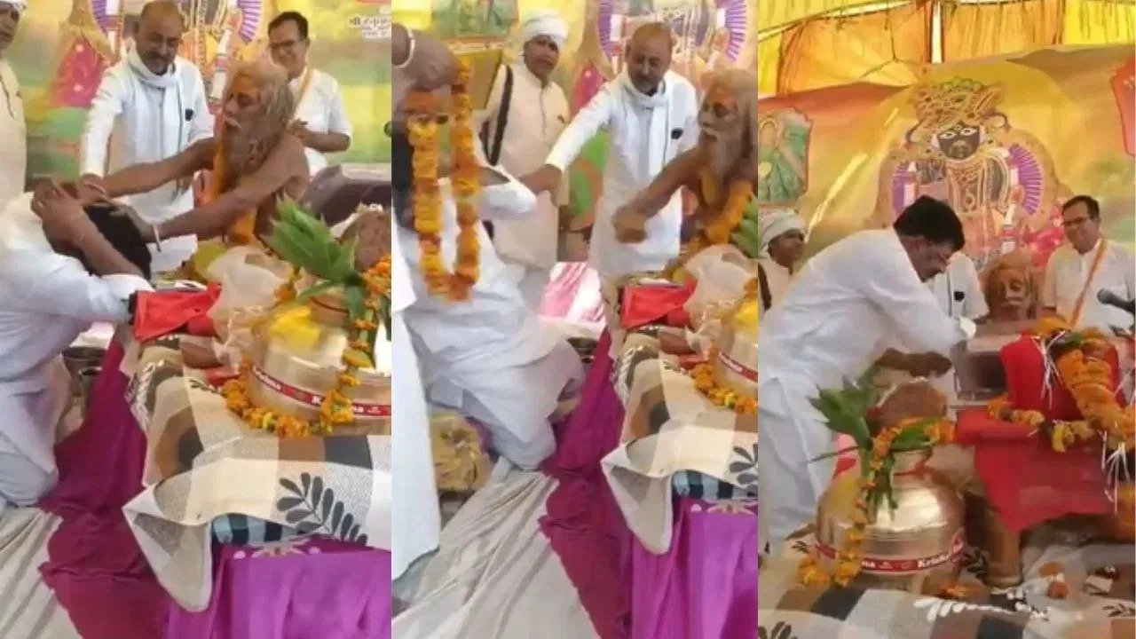 Who Is Sitaram Baba? Video of BJP MLA Being Pushed and Hit Sparks Debate