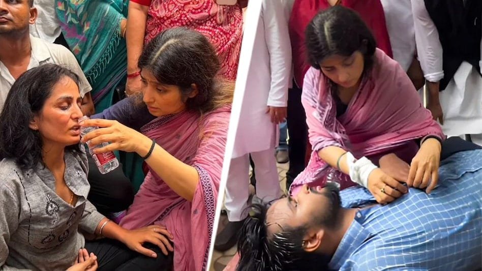 dimple yadav at jantar mantar